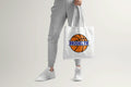 Basketball Personalized Team Tote Bag, Basketball Totes Gift, White Canvas Tote, Personalized Custom Tote
