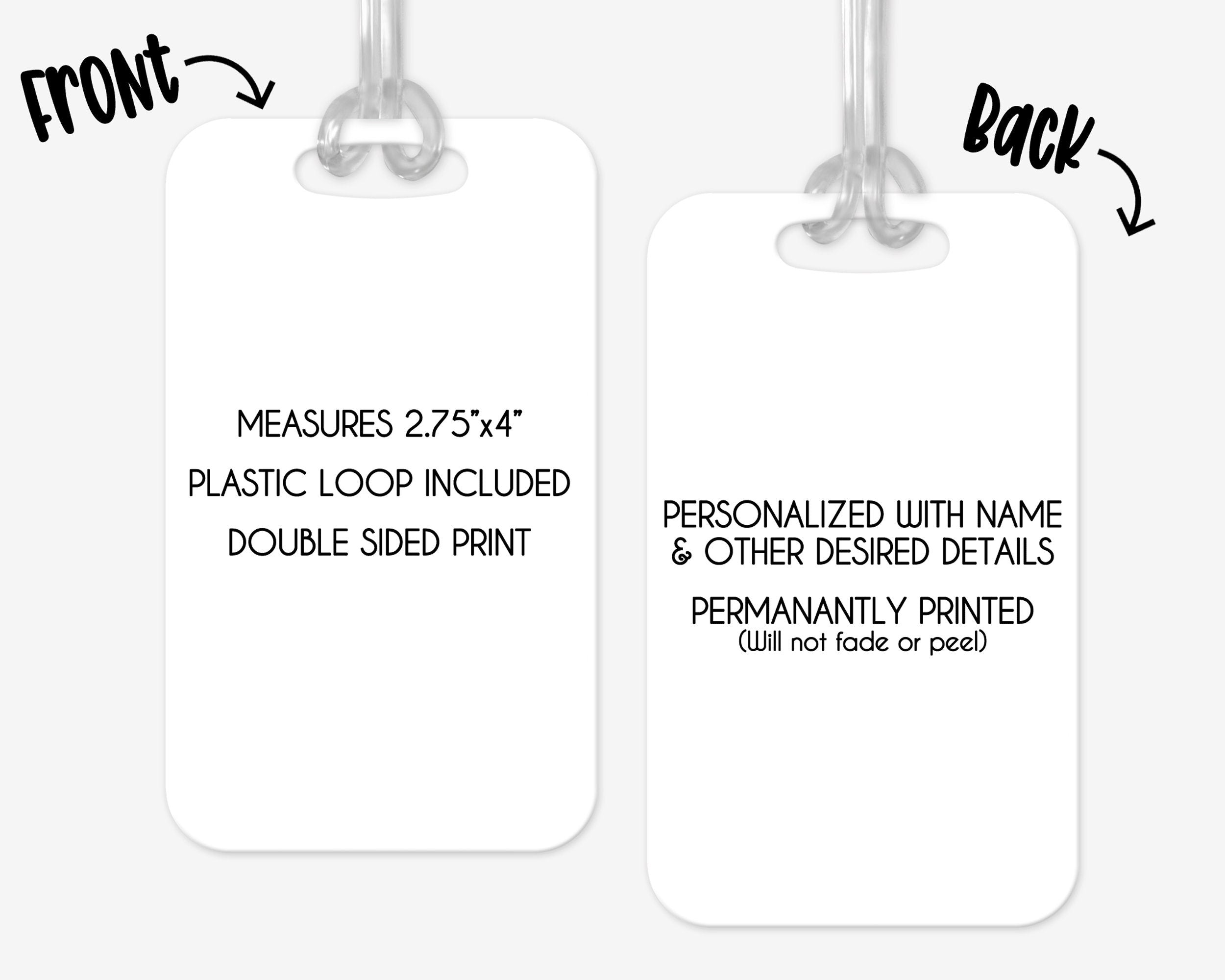 Personalized Luggage Tag, Cactus Luggage Tag, Vacation Bag Tag, Custom Luggage Tags, Girls Trip Bag Tag