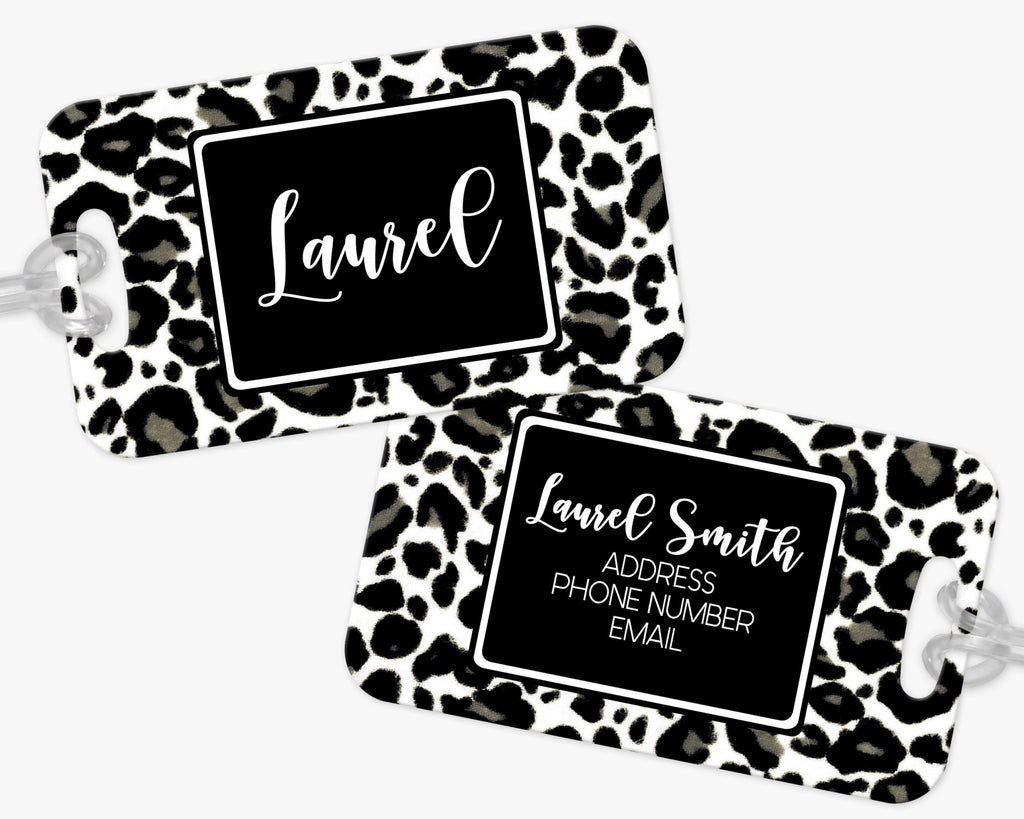 Personalized Luggage Tag, Animal Print Luggage Tag, Vacation Bag Tag, Custom Luggage Tags, Girls Trip Bag Tag
