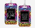 Personalized Luggage Tag, Animal Print Luggage Tag, Vacation Bag Tag, Custom Luggage Tags, Girls Trip Bag Tag