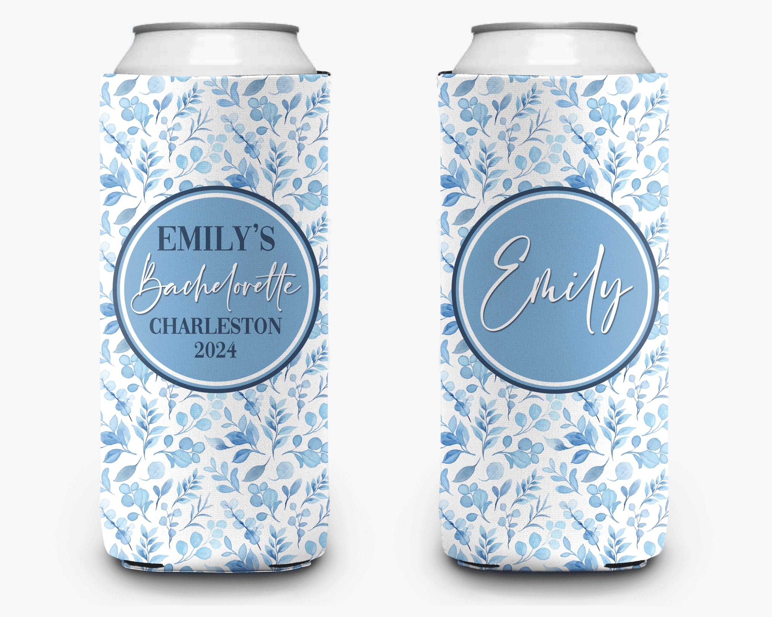 Coastal Theme Event Can Cooler Personalized Coastal Grandmother Bridal Can Cooler Sleeve