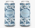 Coastal Theme Event Can Cooler Personalized Floral Coastal Grandmother Bridal Can Cooler Sleeve