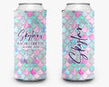 Mermaid Theme Event Can Cooler Personalized Bridal Can Cooler Sleeve