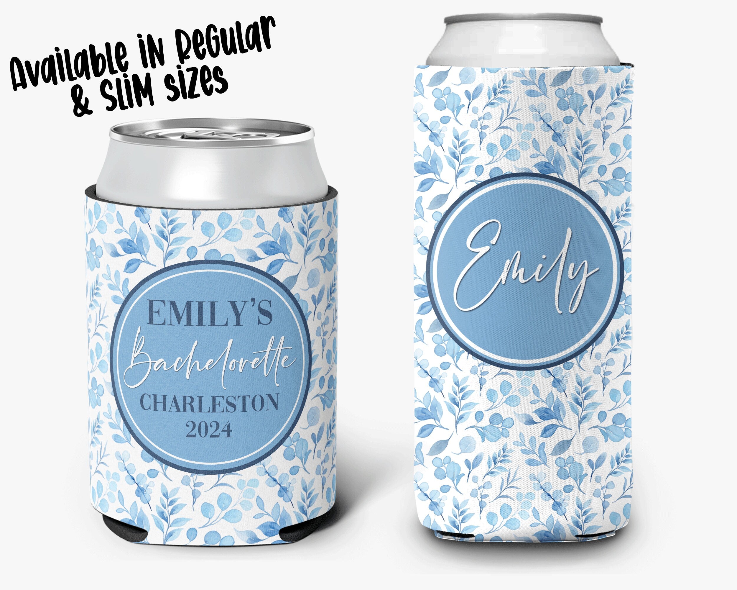 Coastal Theme Event Can Cooler Personalized Coastal Grandmother Bridal Can Cooler Sleeve
