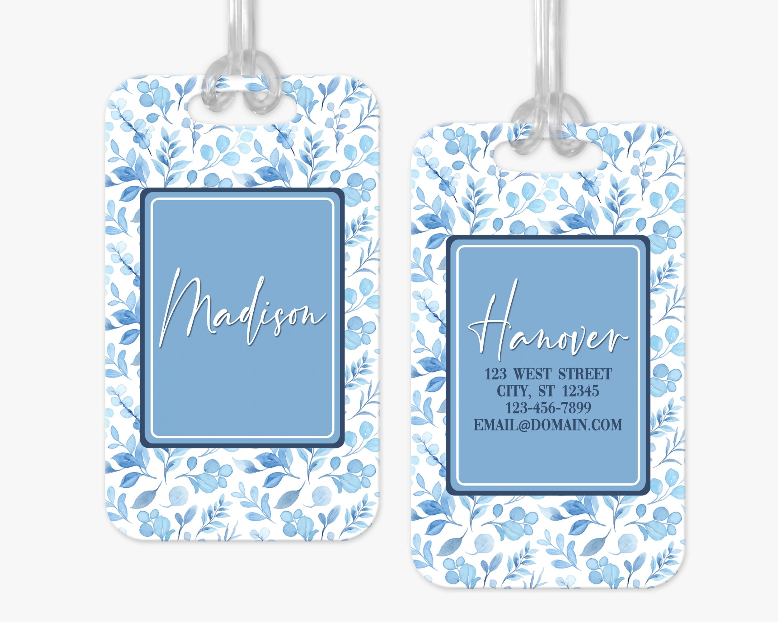 Personalized Luggage Tag | Coastal Grandma | Floral Luggage Tag | Vacation Bag Tag | Custom Luggage Tags | Girls Trip Bag Tag
