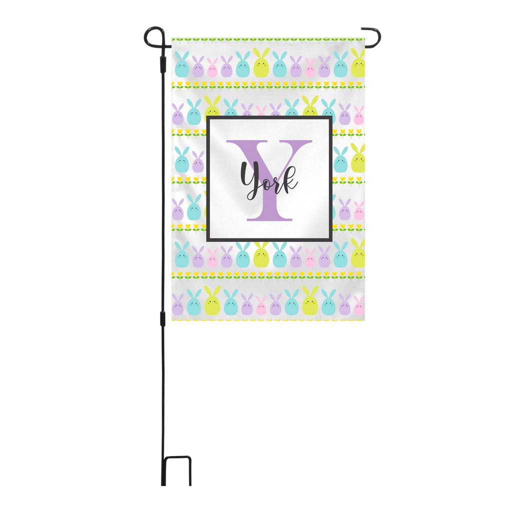 Personalized Easter Theme Garden Flag, Custom Spring Easter Garden Flag