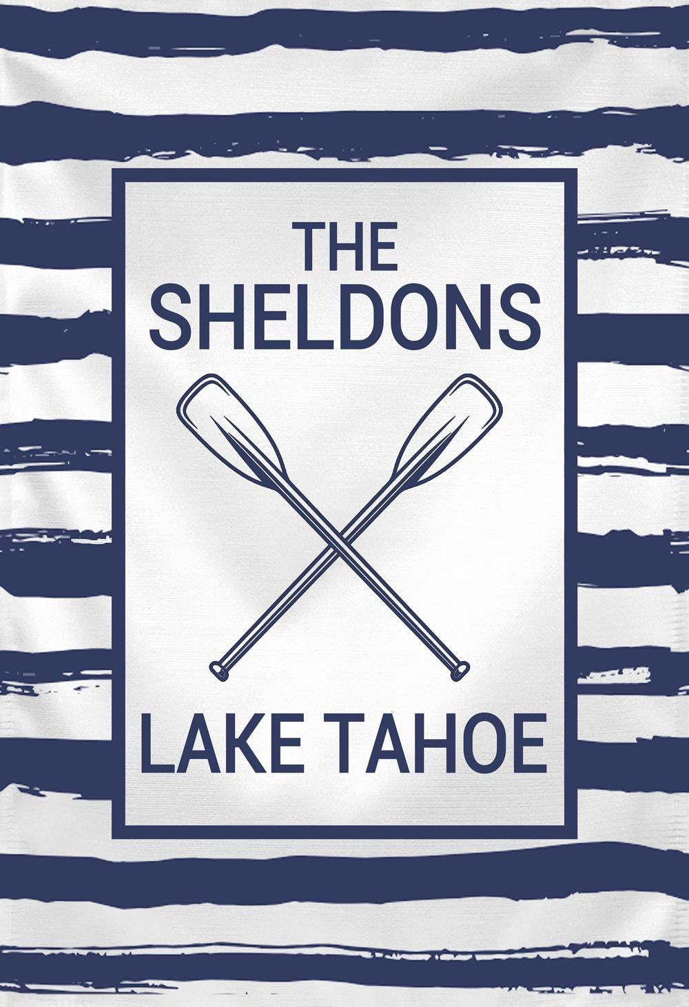 Personalized Welcome Nautical Garden Flag, Coastal Garden Flag, Custom Lake House Anchor Garden Flag