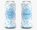 Bachelorette Party Snow Winter Theme Bridal Party Winter Theme Personalized Can Cooler Sleeve
