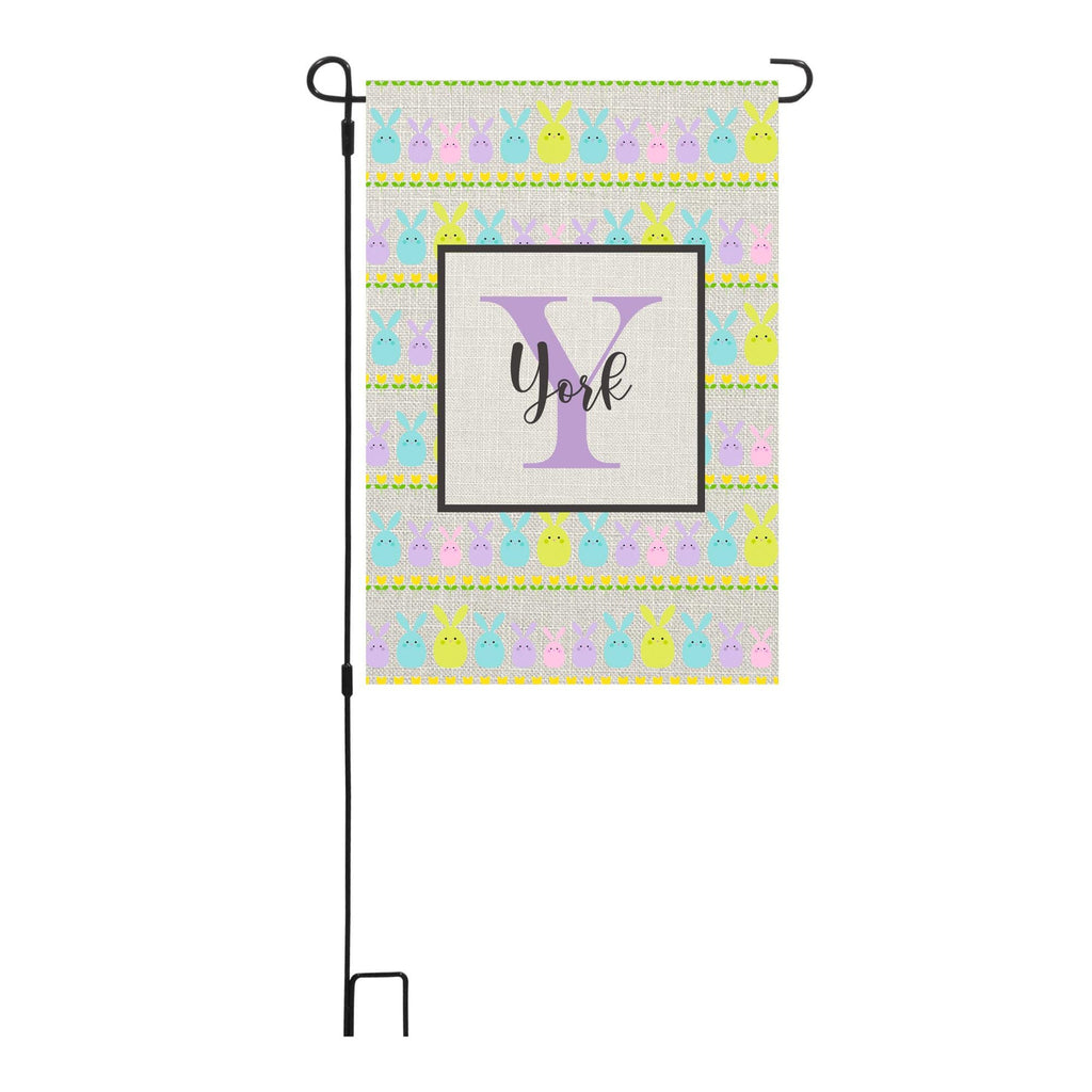 Personalized Easter Theme Garden Flag, Custom Spring Easter Garden Flag