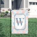 Personalized Welcome Garden Flag Coral Sea Floral, Custom Coastal Garden Flag