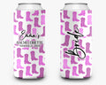 Cowgirl Bachelorette Can Cooler - Pink Nashville Theme Bridal Party Favor - Personalized Drink Sleeve for Bride & Bridesmaids